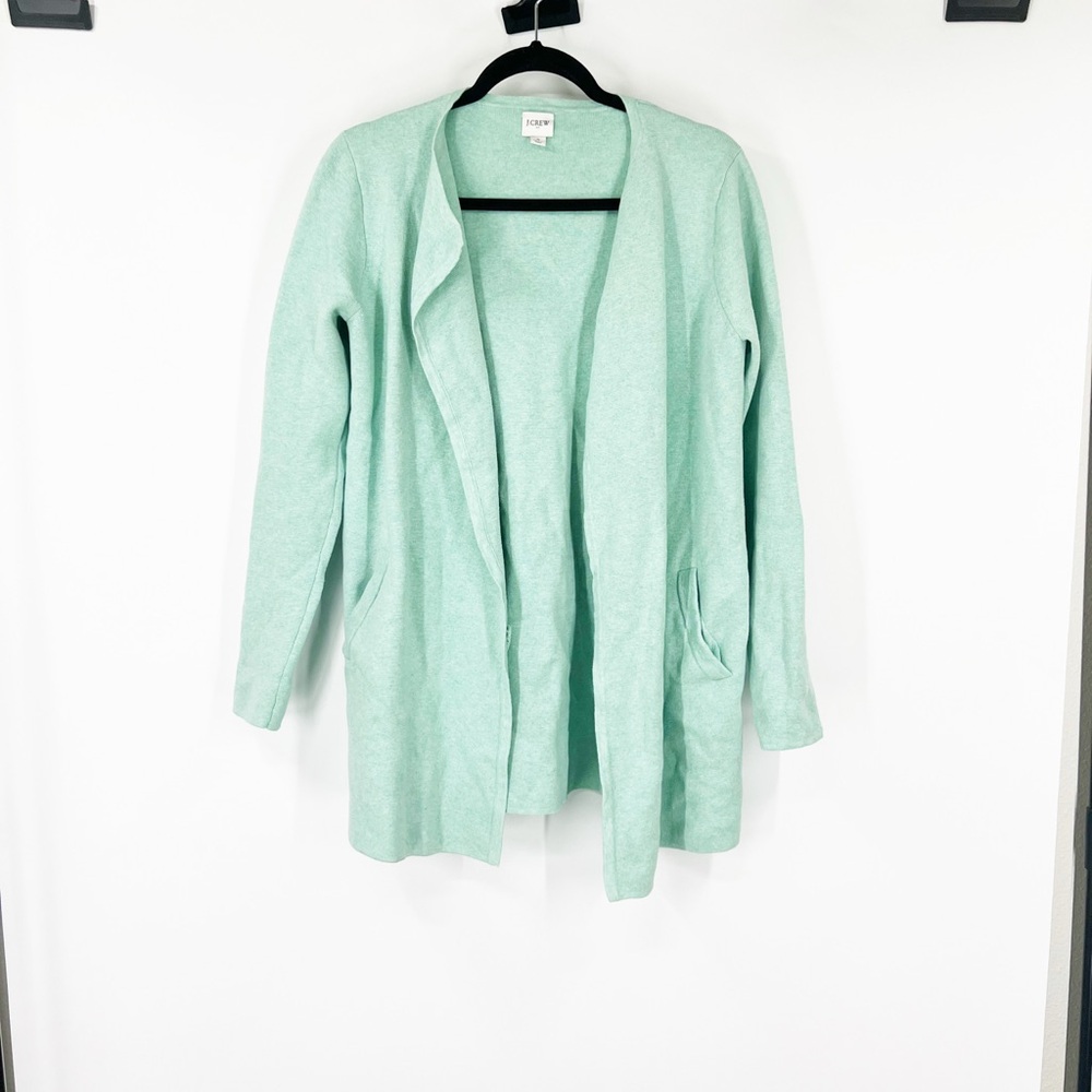 J. Crew Factory Vanessa Sweater-Jacket Green